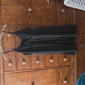 FOREVER 21 crocheted top black dress
